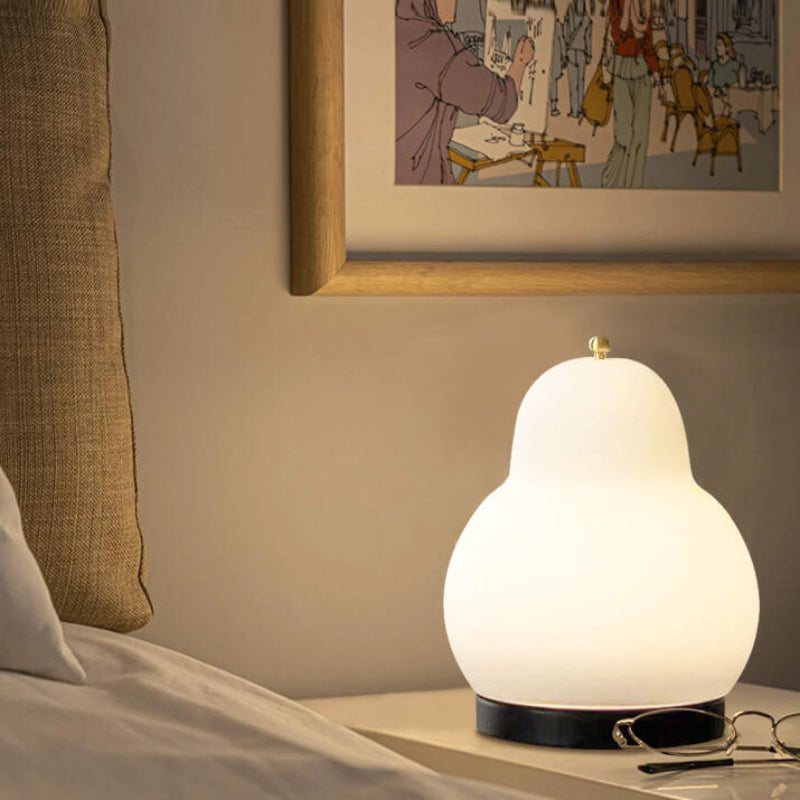 Pear Shape LED Rechargeable Touch Table Lamp - Ideal Bedside or Desk Lighting 3