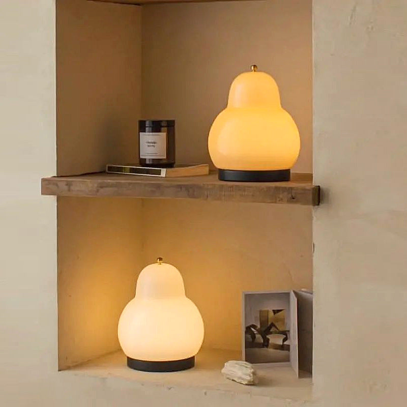 Pear Shape LED Rechargeable Touch Table Lamp - Ideal Bedside or Desk Lighting 7