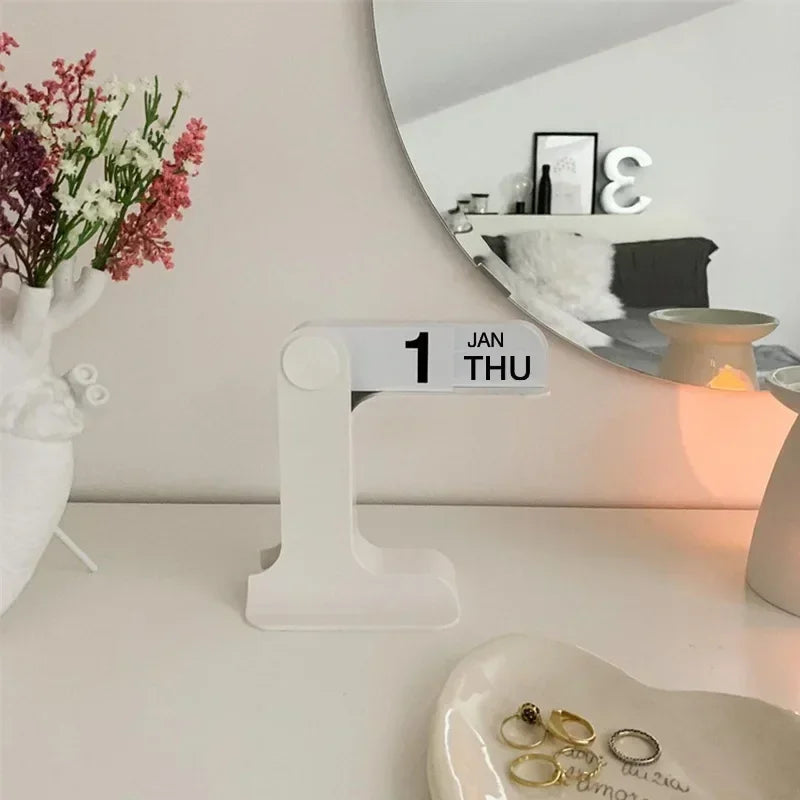 Perpetual Flip Desk Calendar - Stylish, Durable Organization for Every Day 1
