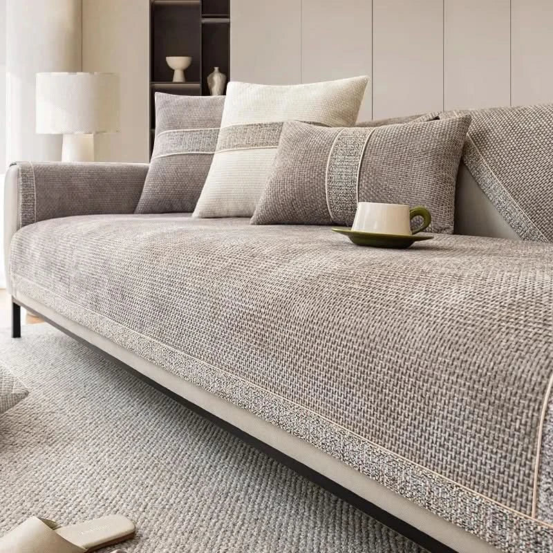 Polyester Sofa Cover - Waterproof, Non-Slip, Machine Washable Protection 1