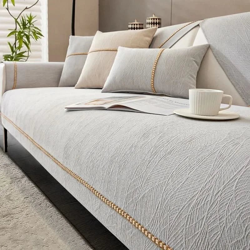 Polyester Sofa Cover - Waterproof, Non-Slip, Machine Washable Protection 7