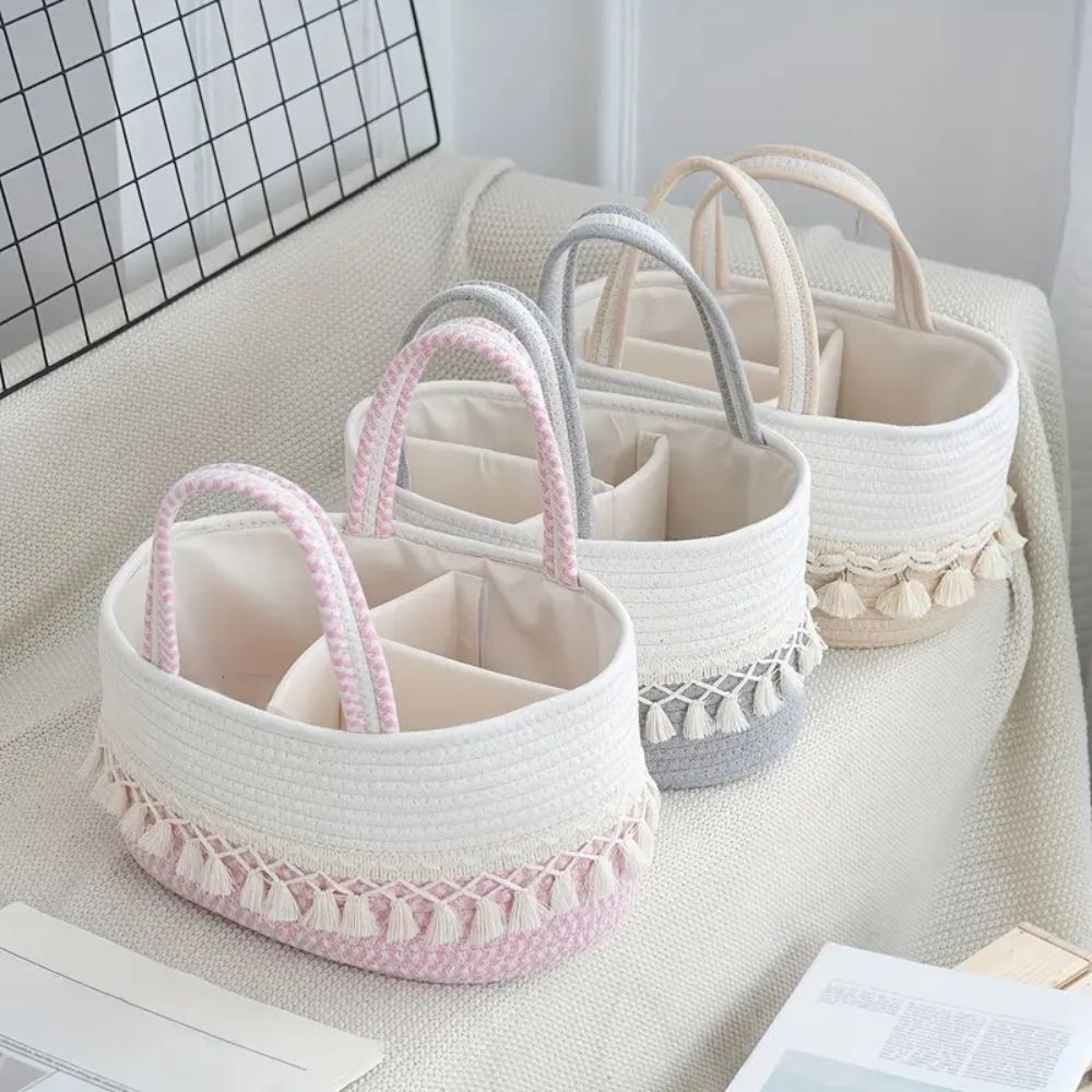 Portable Baby Caddy Multi Compartment Fabric Organizer 10