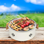 Portable Charcoal BBQ Grill - Perfect for Outdoor Cooking & Easy Cleaning 0