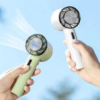 Portable Desktop Air Cooler Fan - Rechargeable, Adjustable Speed & Lightweight 3