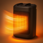Portable Electric Space Heater - Rapid Heating & Safety Features 0