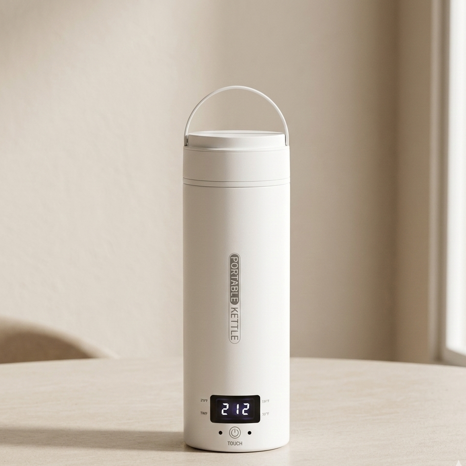 Portable Electric Travel Kettle - Compact, Rapid Heating, Safe Design 00
