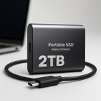 Portable External SSD - Fast Data Transfer, Durable & Lightweight Design 0