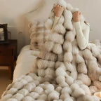Portable Tuscan Faux Fur Blanket, Anti-Pilling Travel Throw-Blanket-Homely Dreams-Homely Dreams