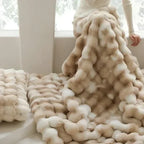 Portable Tuscan Faux Fur Blanket, Anti-Pilling Travel Throw-Blanket-Homely Dreams-Homely Dreams