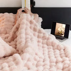 Portable Tuscan Faux Fur Blanket, Anti-Pilling Travel Throw-Blanket-Homely Dreams-Homely Dreams