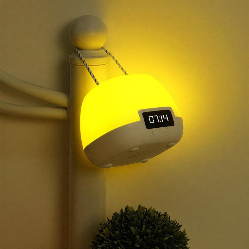 Portable Nightstand Light - Soft Illumination & Digital Alarm Clock 1
