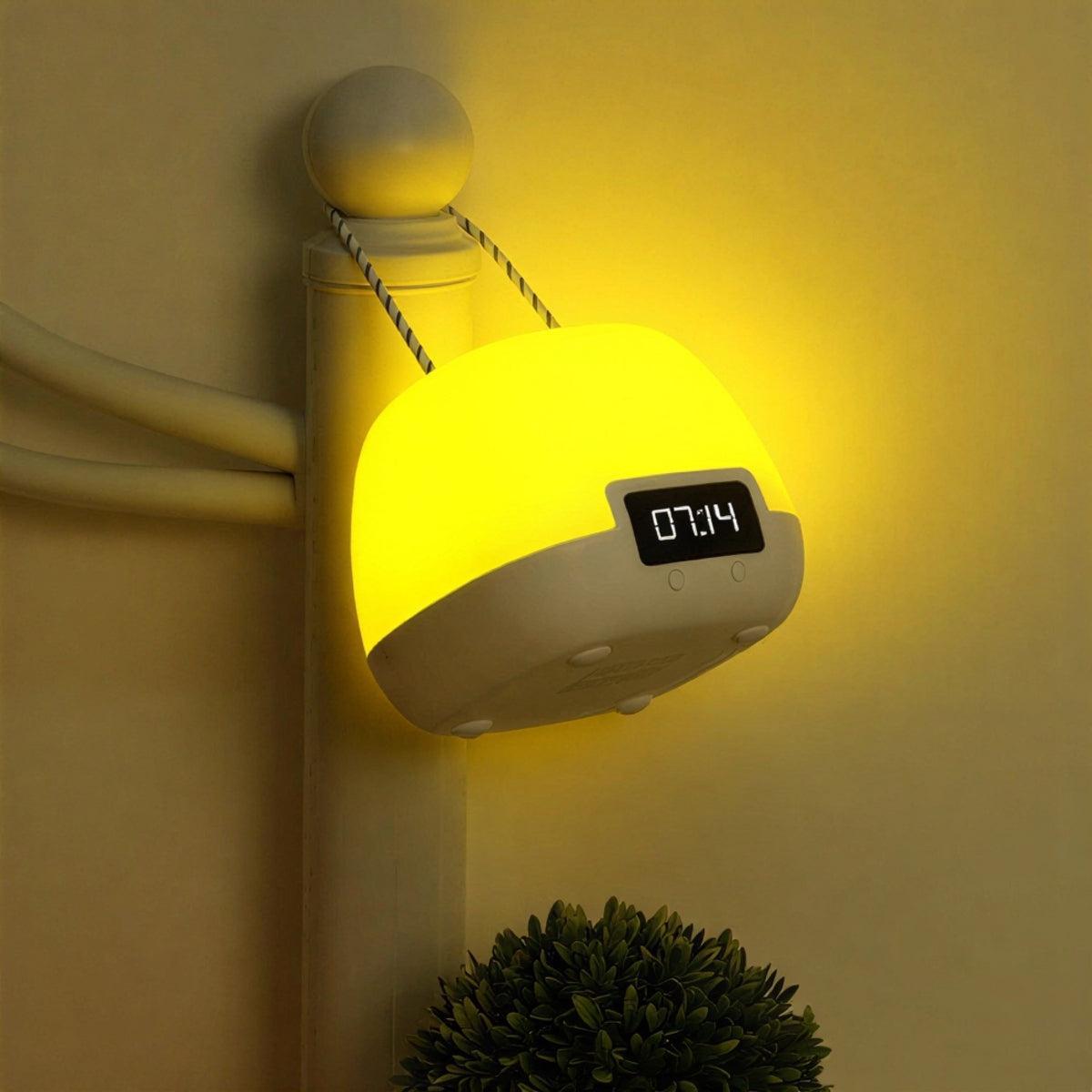 Portable Nightstand Light - Soft Illumination & Digital Alarm Clock 1