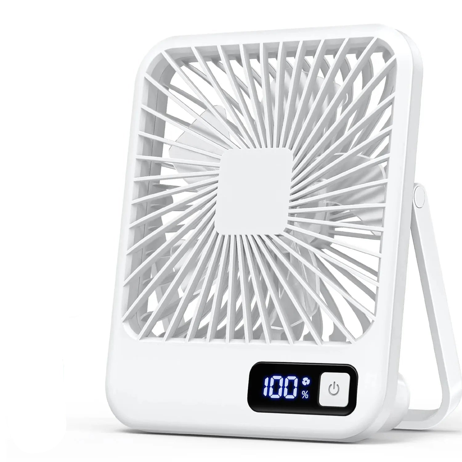 Portable Rechargeable USB Table Fan - 5-Speed Adjustable Cooling 0