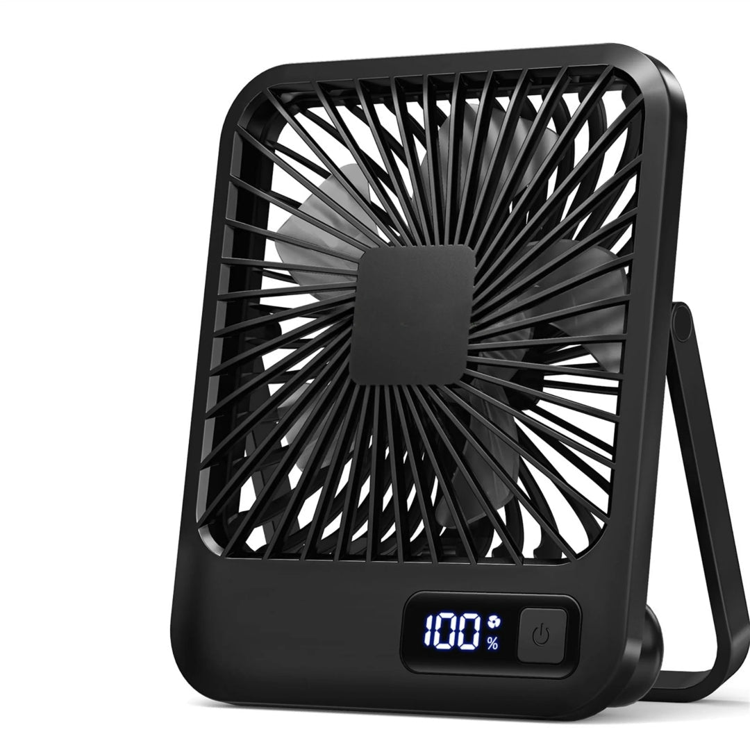 Portable Rechargeable USB Table Fan - 5-Speed Adjustable Cooling 8