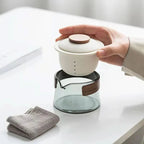 Portable Travel Tea Set - Elegant Teapot and Tea Cup Set for On-the-Go 1