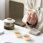 Portable Travel Tea Set - Elegant Teapot and Tea Cup Set for On-the-Go 3