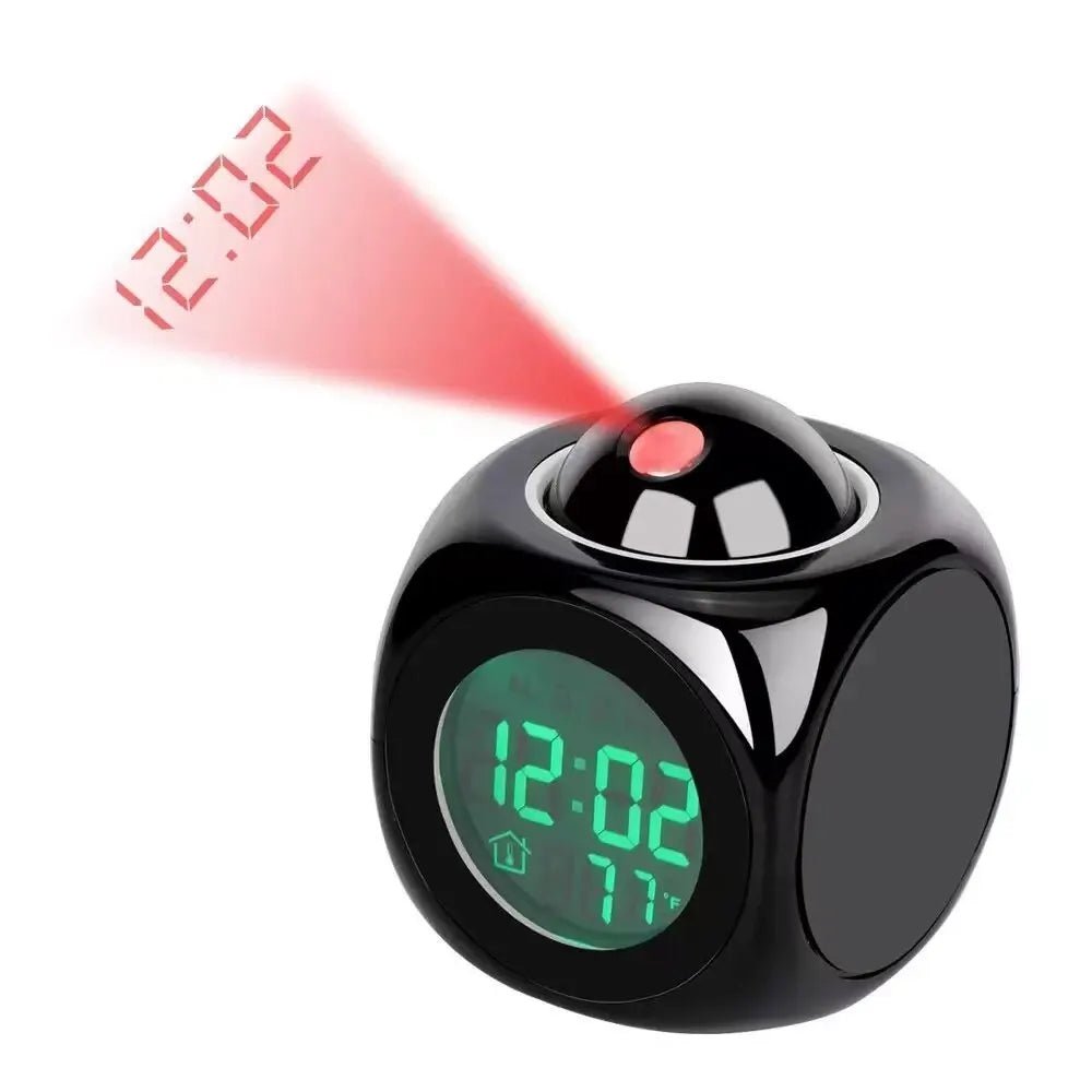 Projection Alarm Clock - Wake Up Light with Time & Temperature Display 1