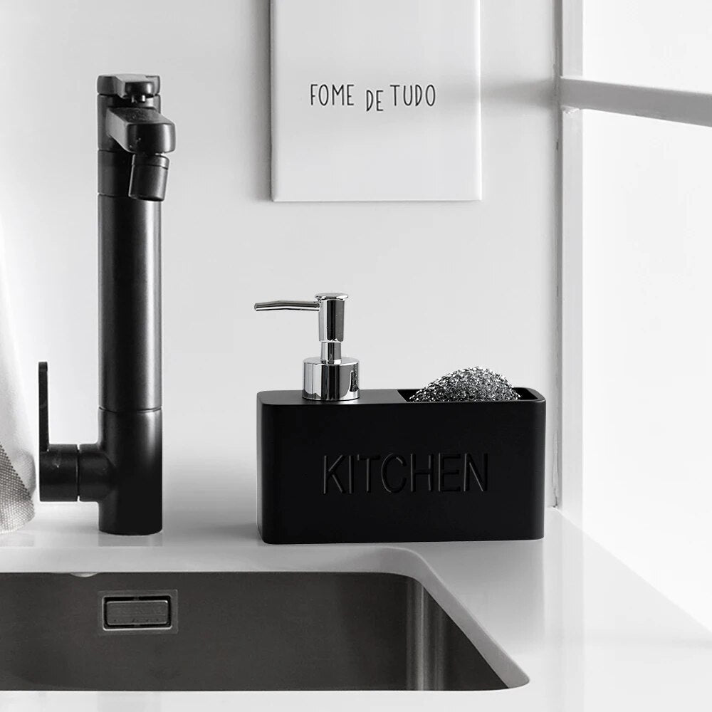PumpNScrub Soap Dispenser - Organized Sink & Eco-Friendly Design 2