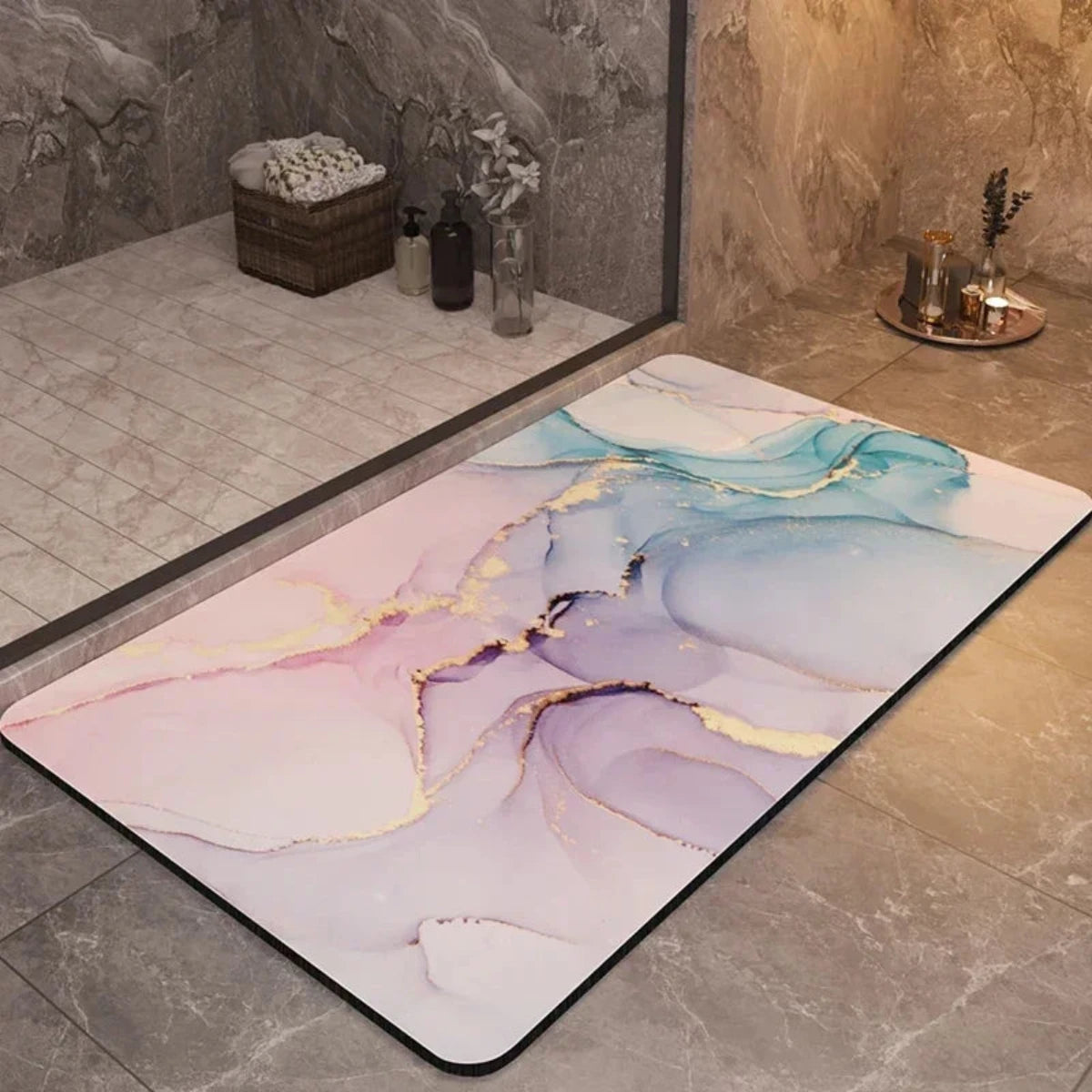 Quick-Drying Non-Slip Bath Mat - Extra Absorbent & Easy to Clean 4