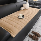 Quilted Couch Cover Mat – Soft Microfiber with Non-Slip Backing, Cat Scratch Resistant, Machine Washable, Standard Sofa Size 0