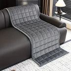 Quilted Couch Cover Mat – Soft Microfiber with Non-Slip Backing, Cat Scratch Resistant, Machine Washable, Standard Sofa Size 7