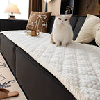 Quilted Sofa Cover - Durable Pet-Resistant Couch Slipcover, Non-Slip 0