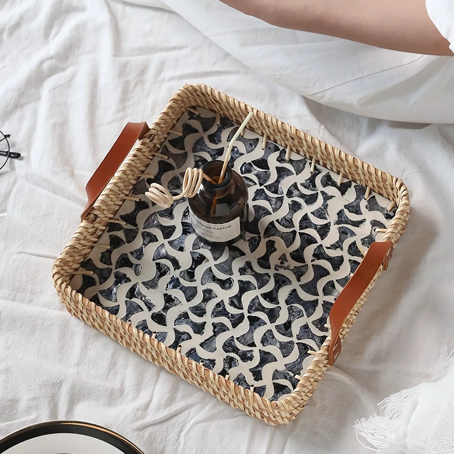 Rattan Tray - Eco-Friendly, Handcrafted Rustic Storage Solution 6