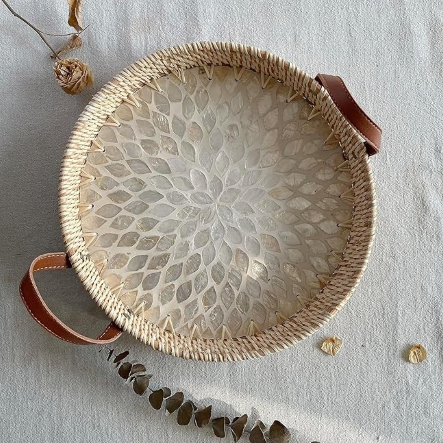 Rattan Tray - Eco-Friendly, Handcrafted Rustic Storage Solution 8