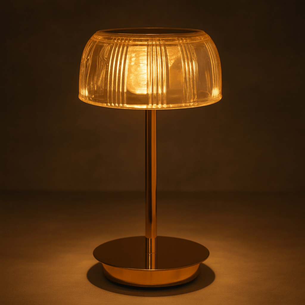 Rechargeable Jellyfish LED Table Lamp with Touch Control – Modern Acrylic Design for Bedside, Nightstand, or Home Decor 1