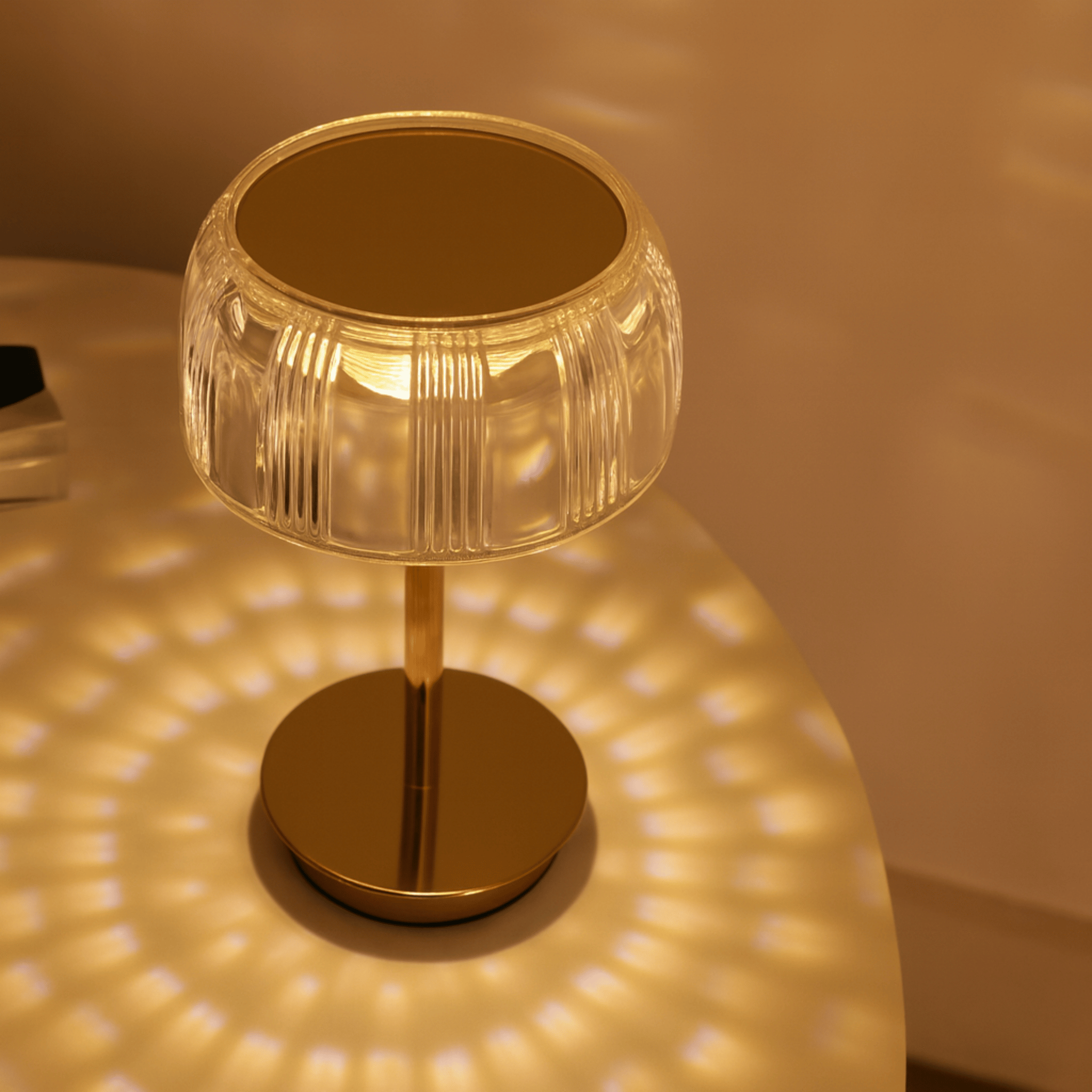 Rechargeable Jellyfish LED Table Lamp with Touch Control – Modern Acrylic Design for Bedside, Nightstand, or Home Decor 3