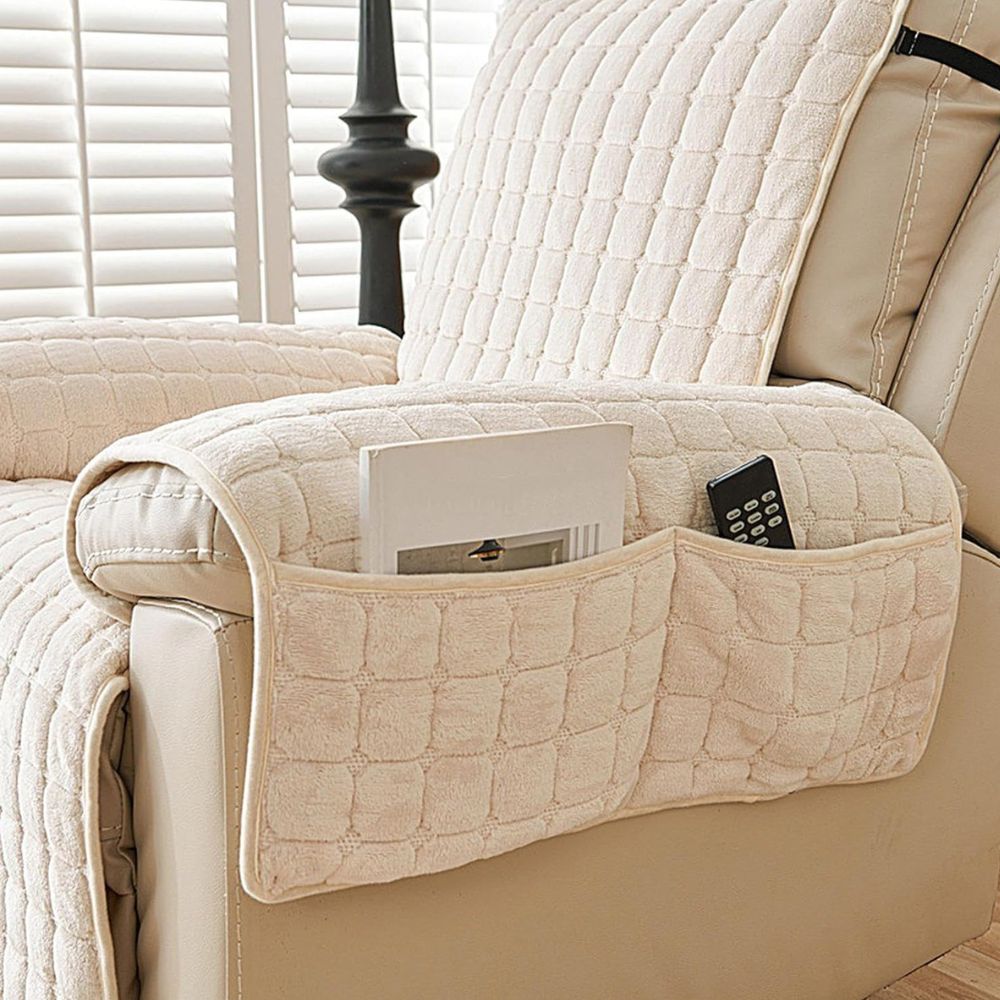 Recliner Cover - Soft Microfiber, Non-Slip Fit & Storage Pocket 7