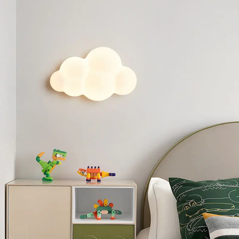 Remote-Controlled Cloud Wall Lamp with Adjustable Light Temperature – Cozy Wall Sconce Lighting for Indoor Spaces 0