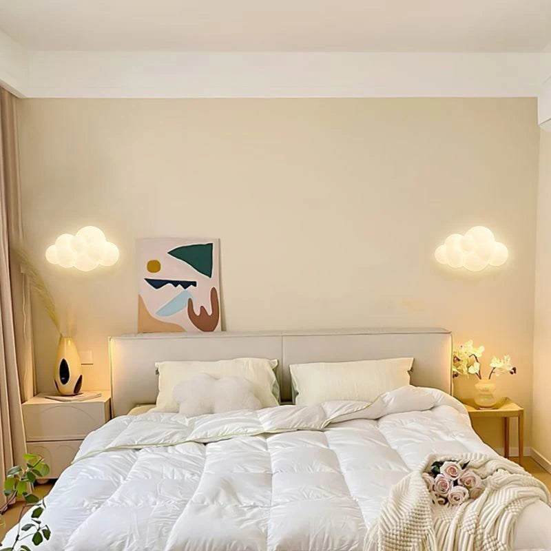 Remote-Controlled Cloud Wall Lamp with Adjustable Light Temperature – Cozy Wall Sconce Lighting for Indoor Spaces 2