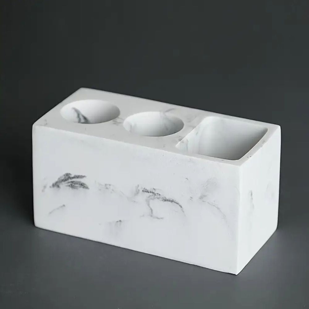 Resin Bathroom Toothbrush Holder - Stylish, Durable & Space-Saving Design 1