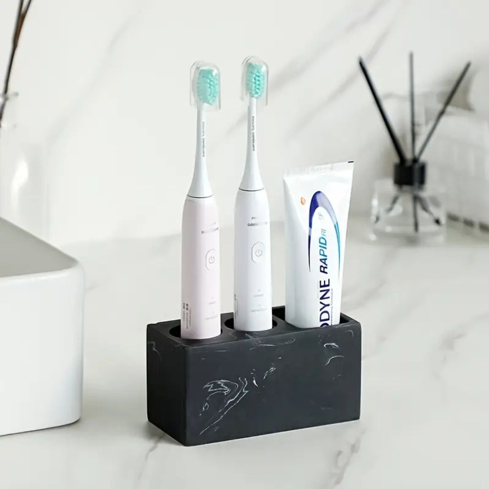 Resin Bathroom Toothbrush Holder - Stylish, Durable & Space-Saving Design 2