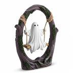 Resin Ghost Swing Statue - Durable Halloween Decoration for Indoor & Outdoor Use 4