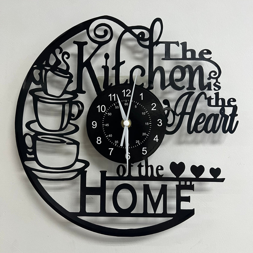 Retro Kitchen Wall Clock - Timeless LED Decor for Home and Functionality 0