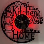 Retro Kitchen Wall Clock - Timeless LED Decor for Home and Functionality 1