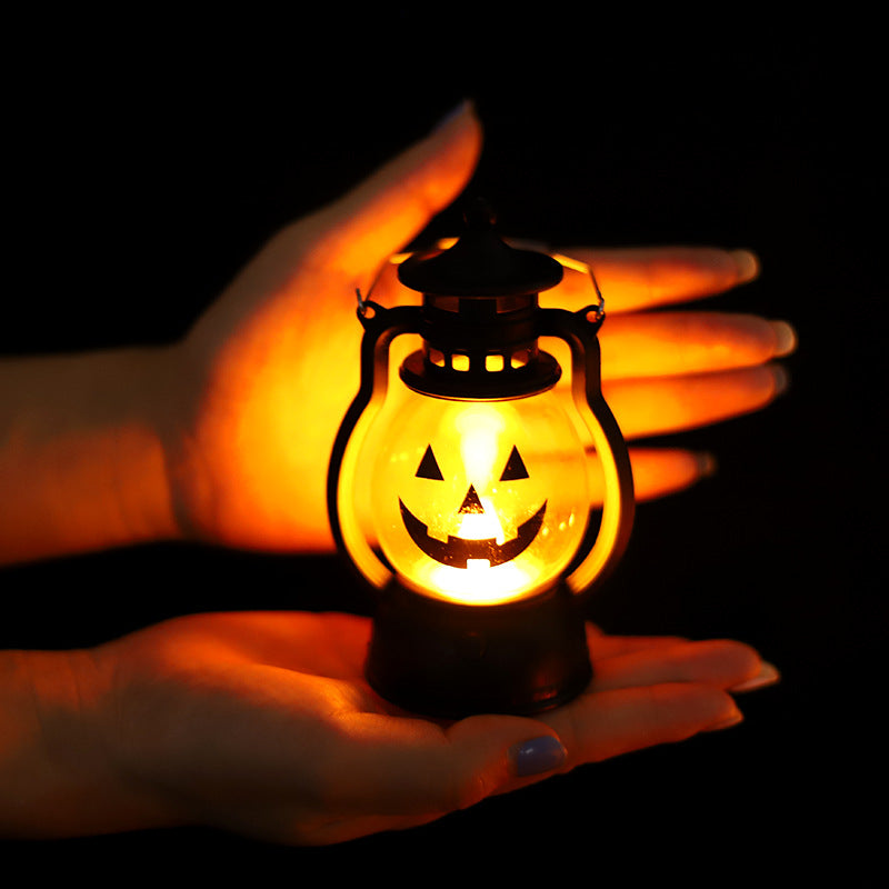 Retro Skull LED Night Light - Battery Operated Lantern for Ambient Decor 2