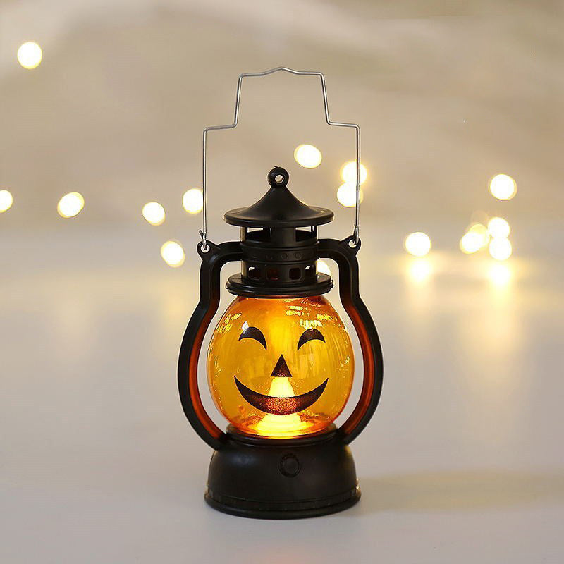 Retro Skull LED Night Light - Battery Operated Lantern for Ambient Decor 6