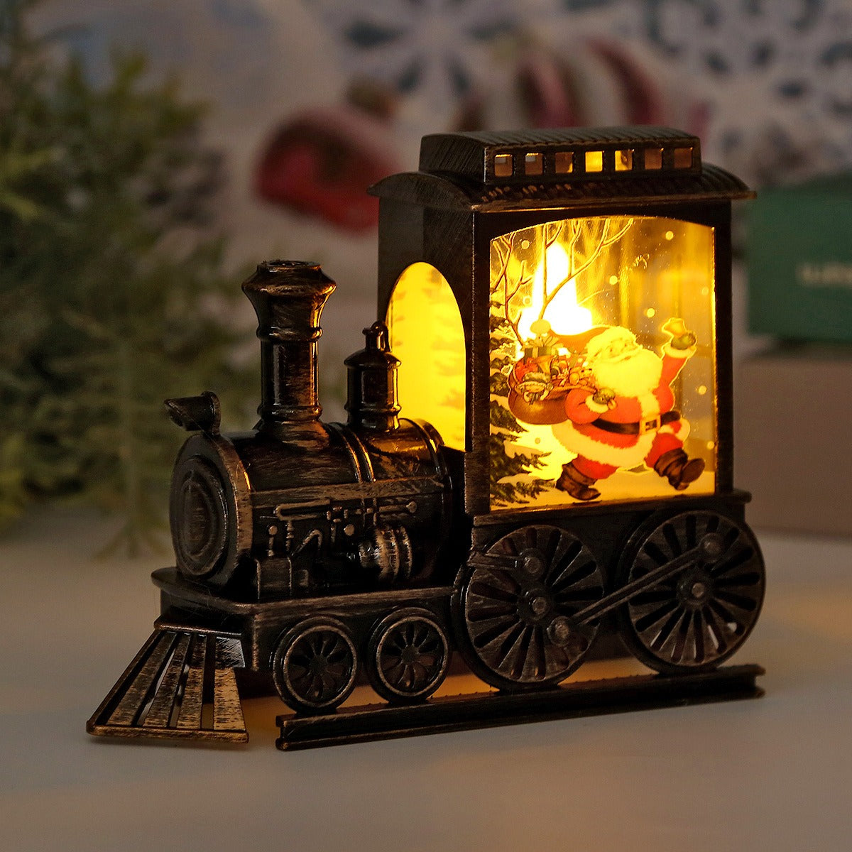 Retro Train LED Night Light - Festive Holiday Ambiance & Warm Glow 7