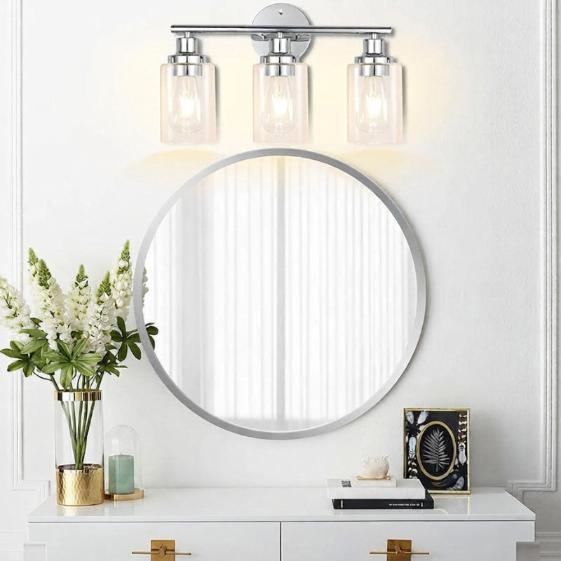 Retro Wall Sconce Light Fixture Versatile Reversible Mount 02