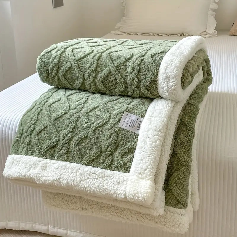 Reversible Sherpa Blanket – Ultra-Soft Brushed Fleece, Cozy All-Season Throw for Sofa and Bed, Lightweight and Machine Washable 10