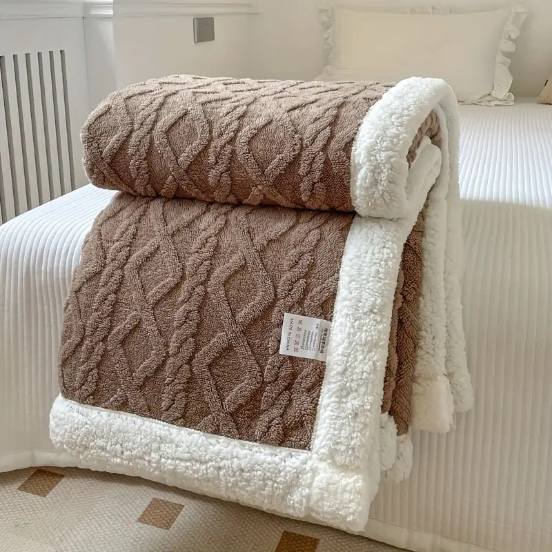 Reversible Sherpa Blanket – Ultra-Soft Brushed Fleece, Cozy All-Season Throw for Sofa and Bed, Lightweight and Machine Washable 4