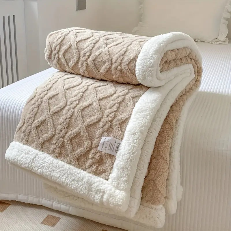 Reversible Sherpa Blanket – Ultra-Soft Brushed Fleece, Cozy All-Season Throw for Sofa and Bed, Lightweight and Machine Washable 5