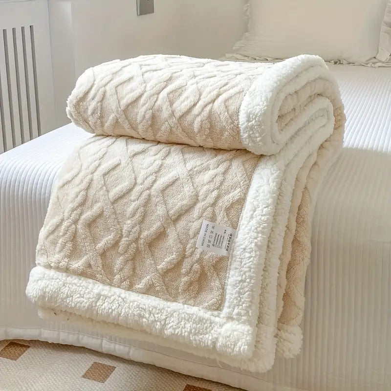 Reversible Sherpa Blanket – Ultra-Soft Brushed Fleece, Cozy All-Season Throw for Sofa and Bed, Lightweight and Machine Washable 6