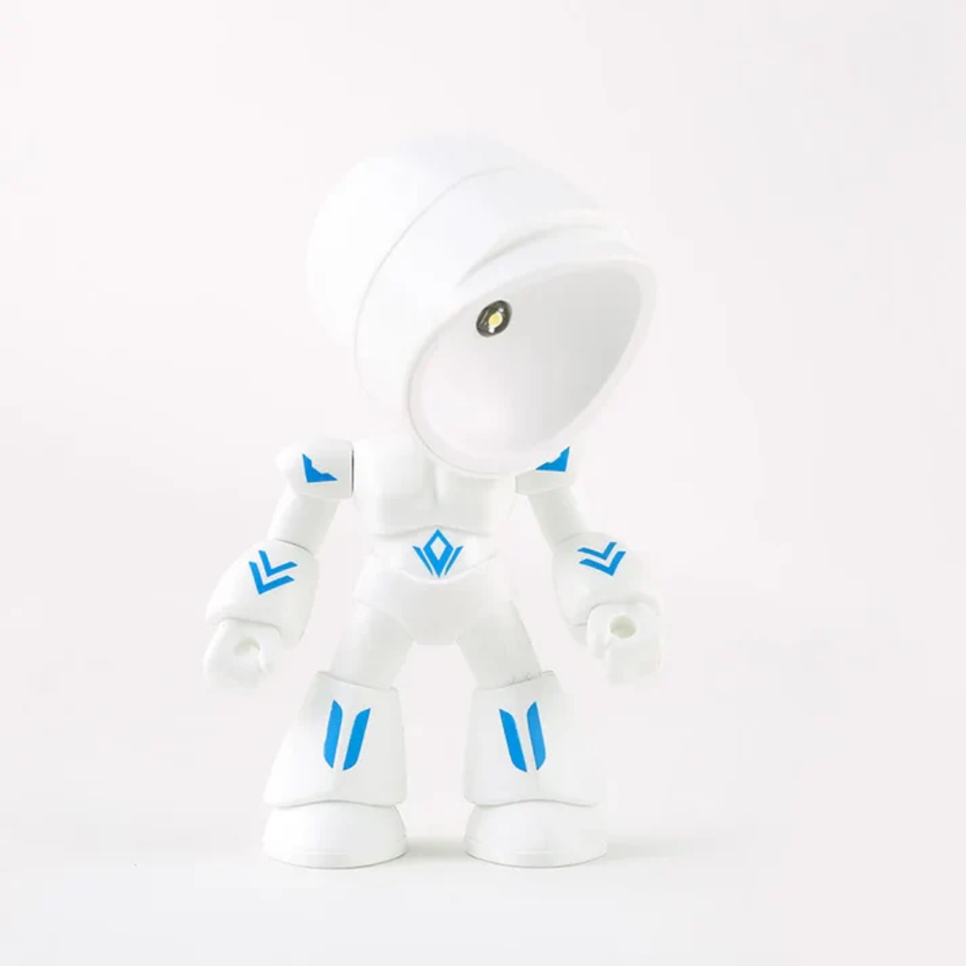 Robot LED Table Lamp - Futuristic Design for Desk & Bedside Use 2