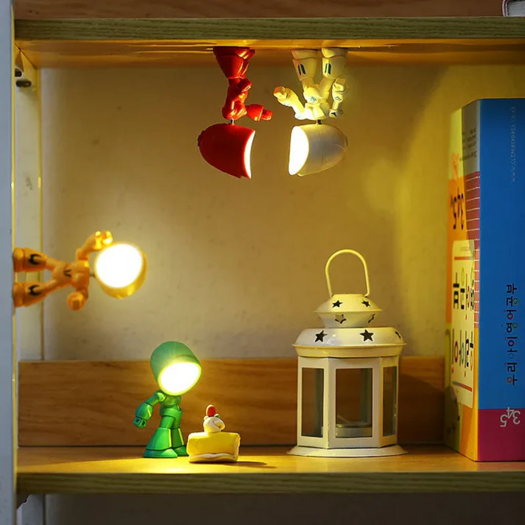 Robot LED Table Lamp - Futuristic Design for Desk & Bedside Use 7