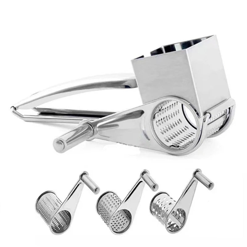 Rotary Cheese Grater - Effortless Grating with Interchangeable Drums 10