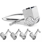 Rotary Cheese Grater - Effortless Grating with Interchangeable Drums 4